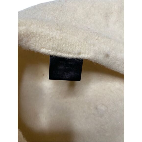 Womens Cream Wool Beret Hat Classic French Style Vintage Chic Winter European - Picture 5 of 7